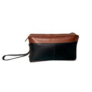 Derek Alexander Two Tone Leather Wristlet